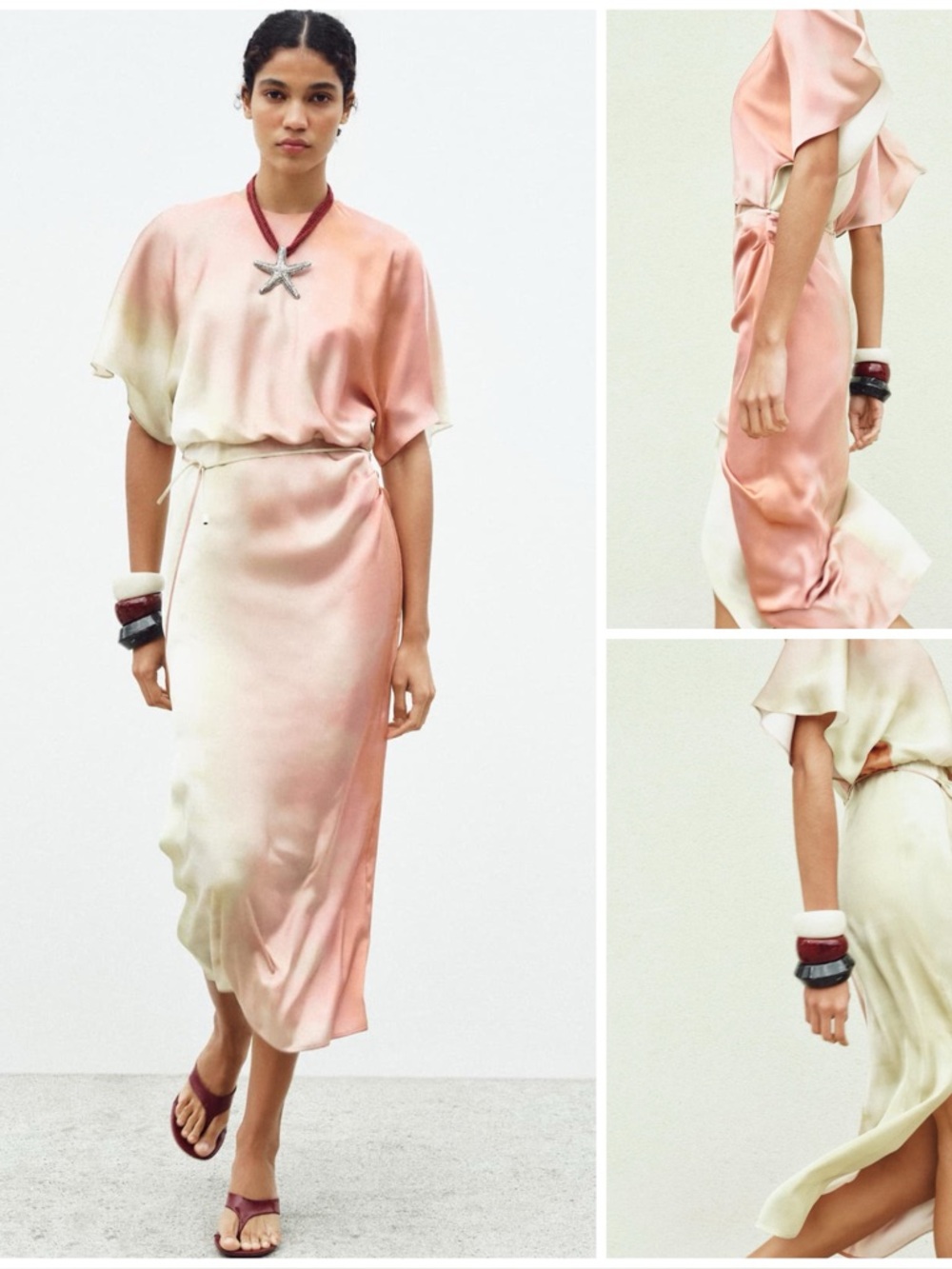 ZARA ~ Tie-dye midi dress